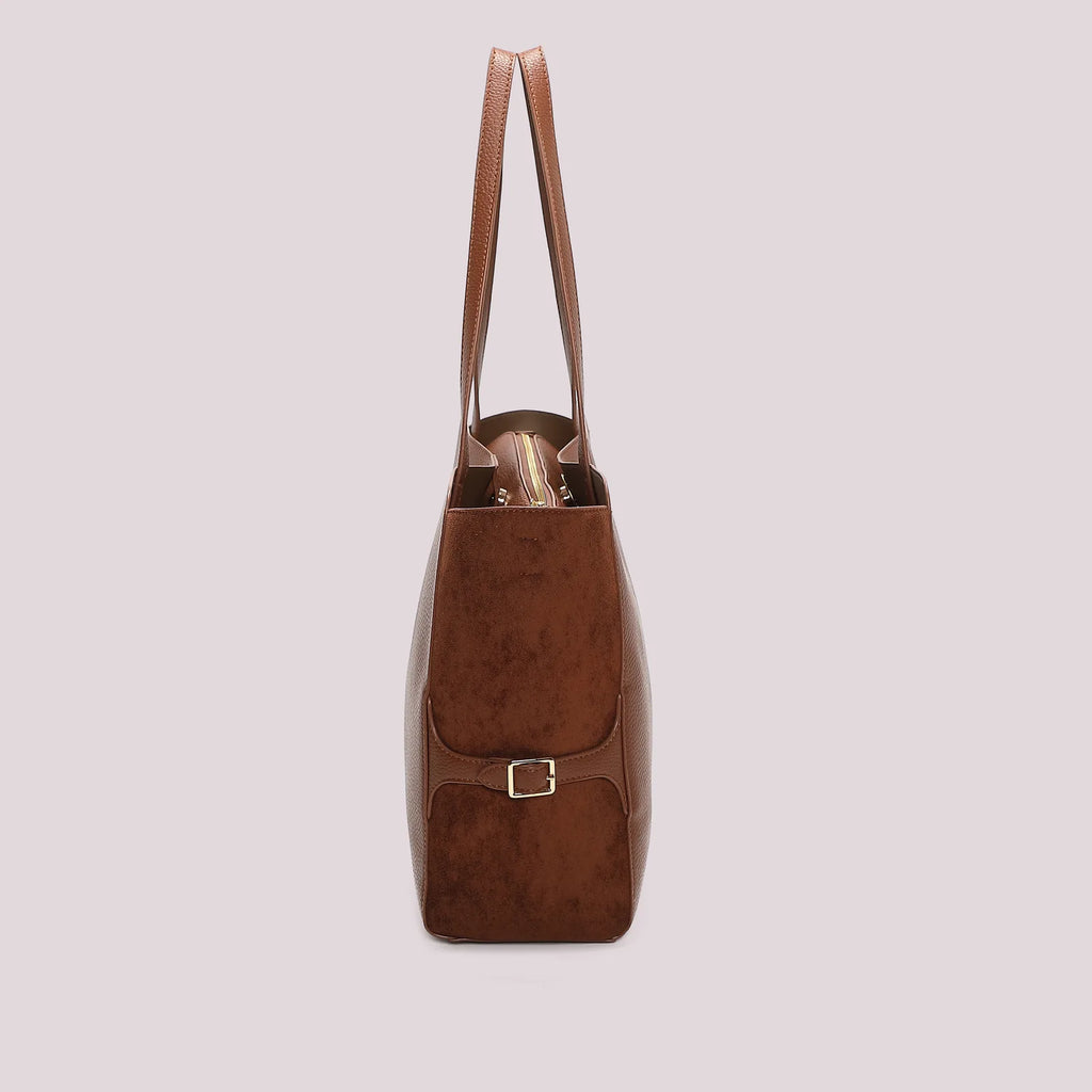 Mimi Mua Borsa Shopping con Cinturino al Lato Cuoio — foto 2