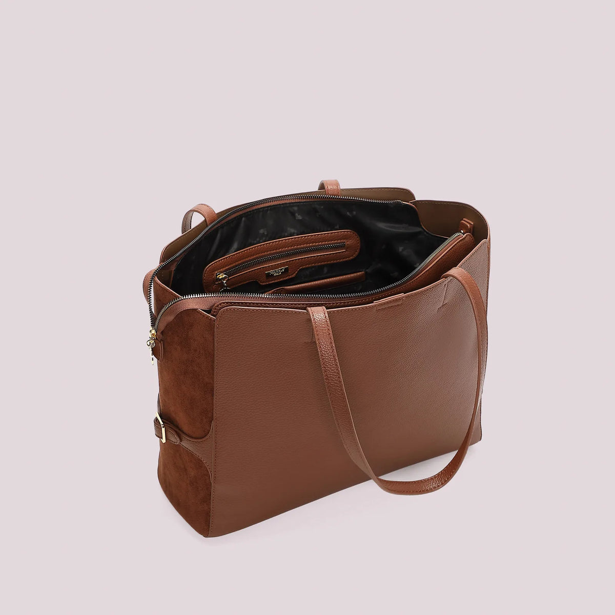 Mimi Mua Borsa Shopping con Cinturino al Lato Cuoio — foto 7