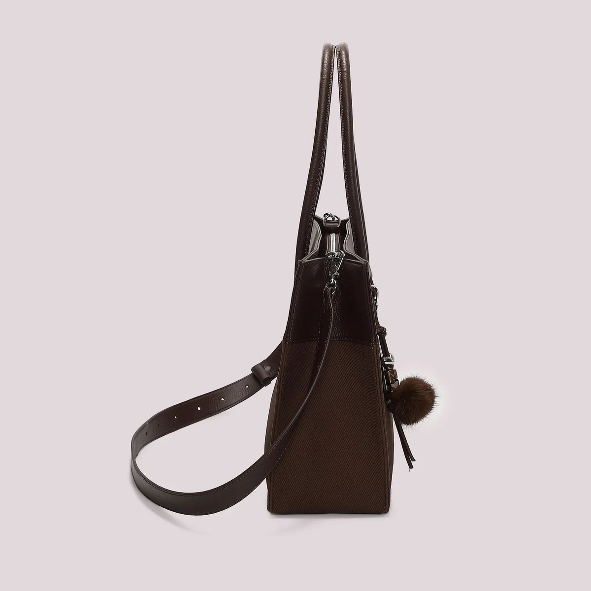 Mimi Mua Borsa Tote con Charm e Cuore Moro — foto 3