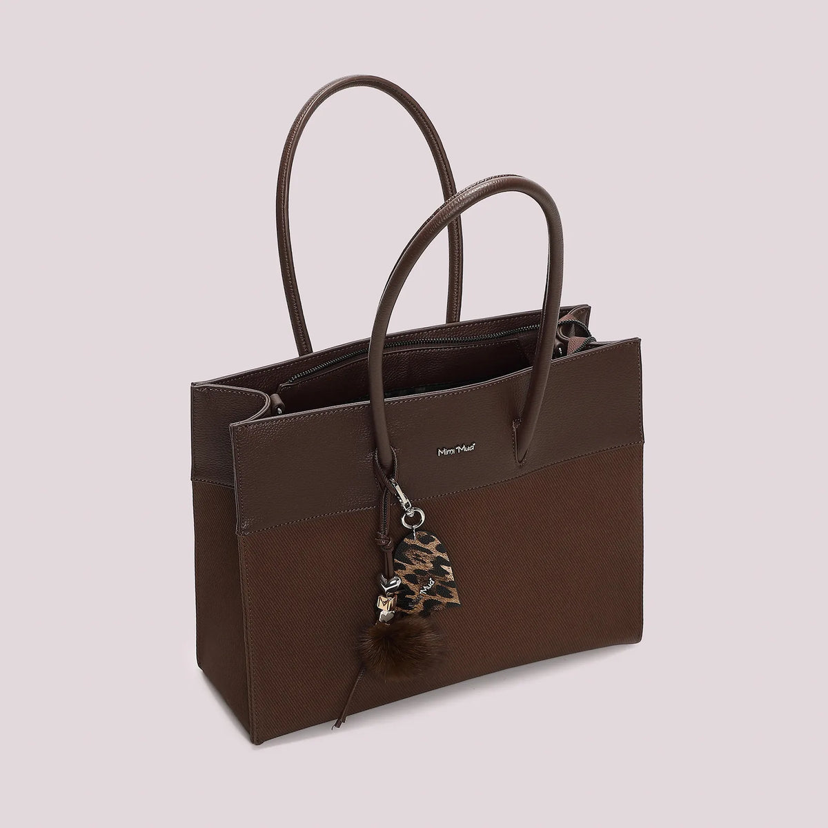 Mimi Mua Borsa Tote con Charm e Cuore Moro — foto 8