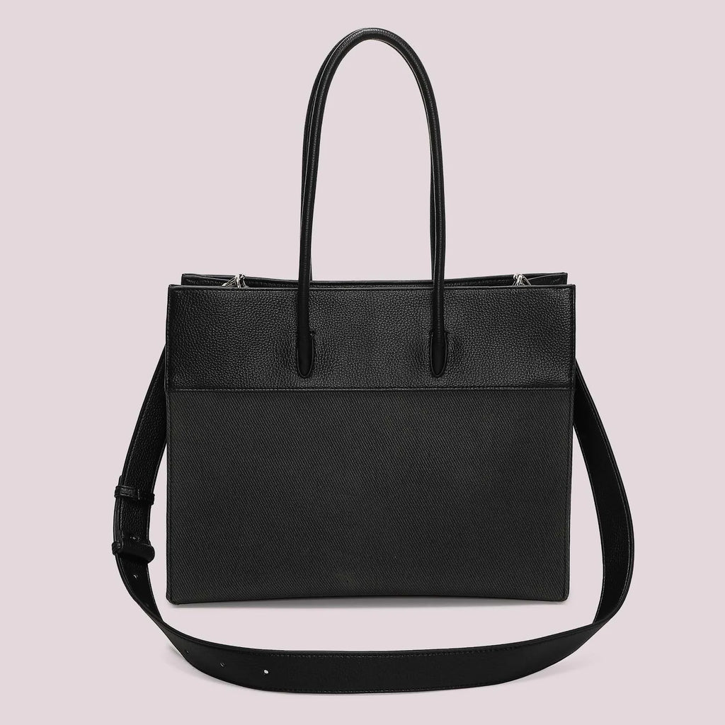 Mimi Mua Borsa Tote con Charm e Cuore Nero — foto 4