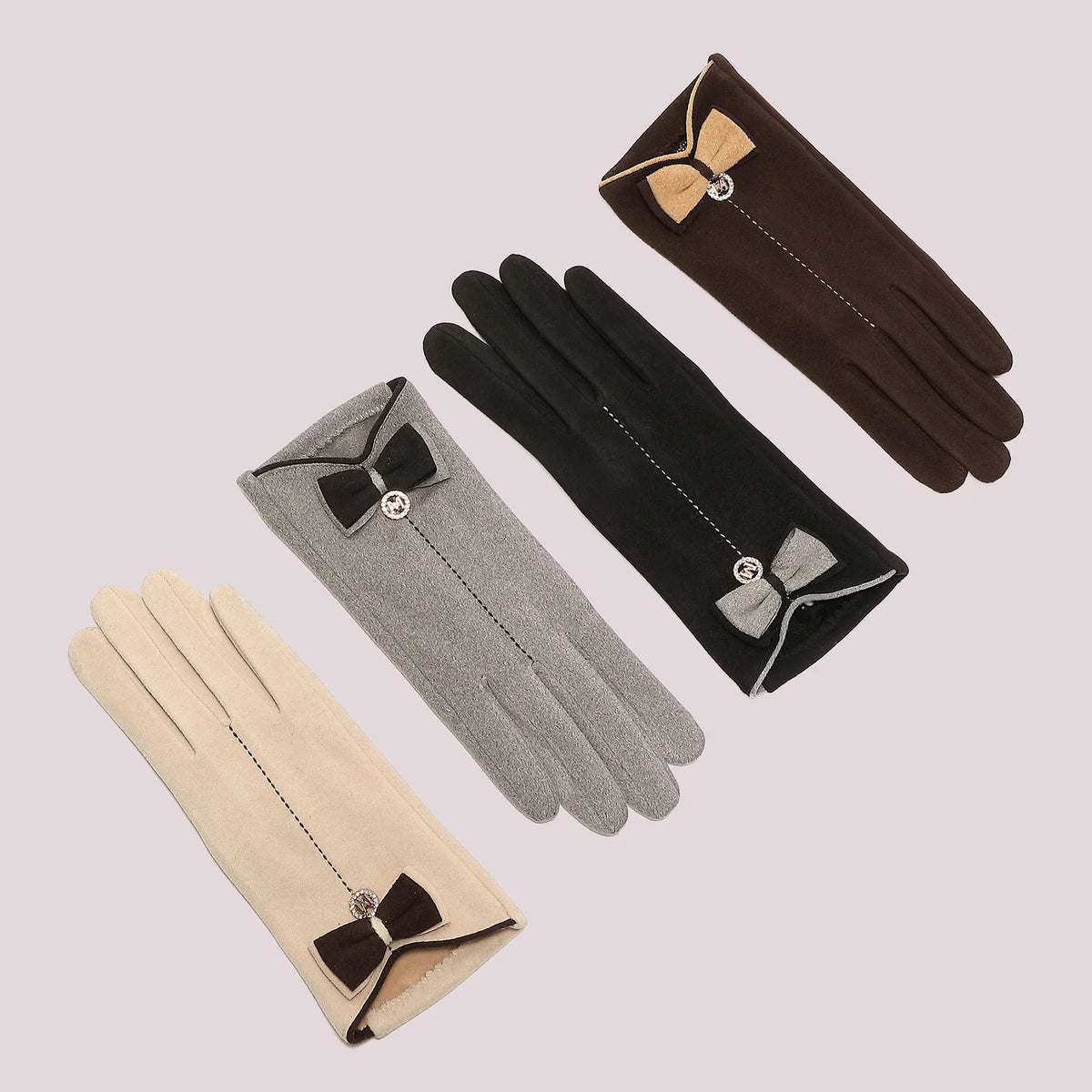 Mimi Mua Guanti: 5 Nero, 3 Grigio, 2 Beige, 2 Moro Misto