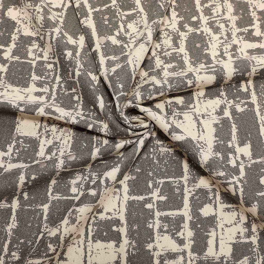 Mimi Mua Sciarpa Bicolor con Effetto Mattoni Grigio — foto 4