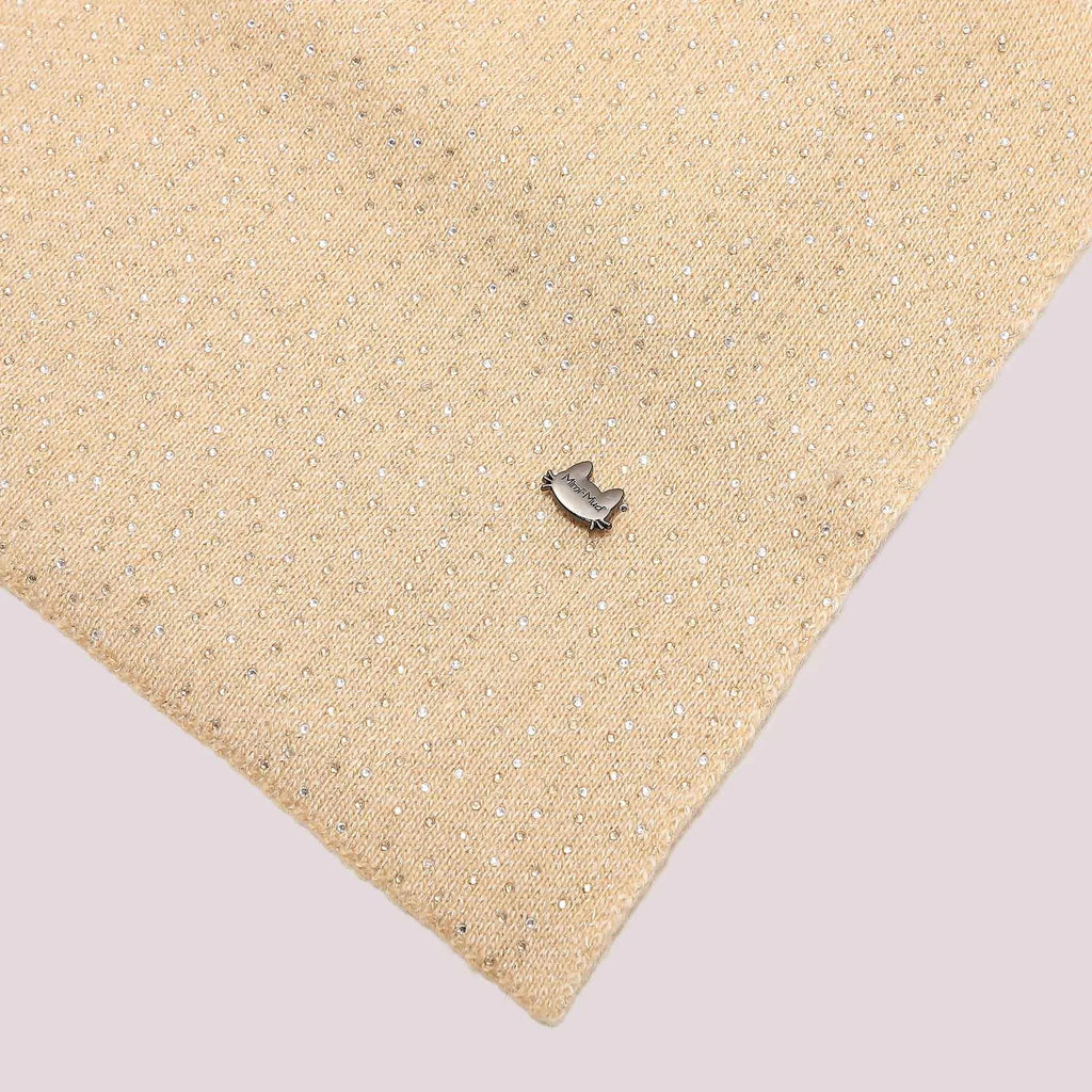 Mimi Mua Sciarpa con Strass Beige — foto 4