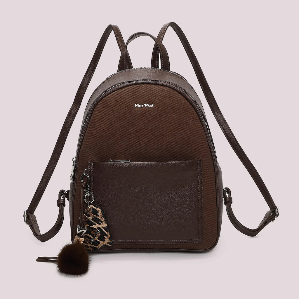 Mimi Mua Zaino con Charm e Cuore Moro