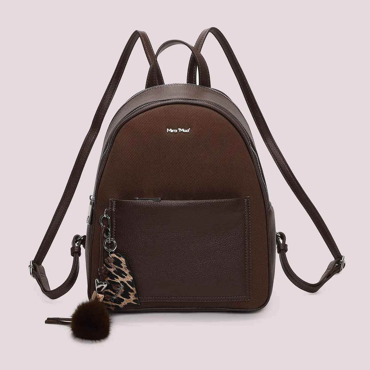 Mimi Mua Zaino con Charm e Cuore Moro
