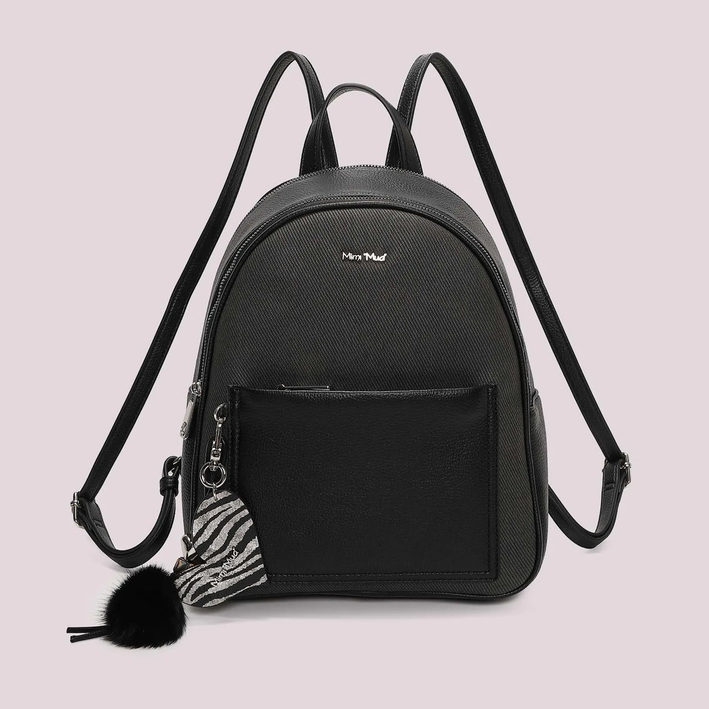 Mimi Mua Zaino con Charm e Cuore Nero