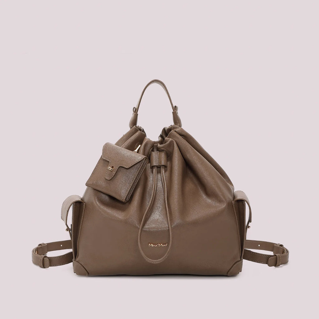 Mimi Mua Zaino con Tasche Fango