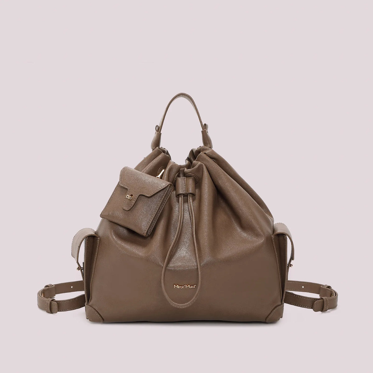 Mimi Mua Zaino con Tasche Fango