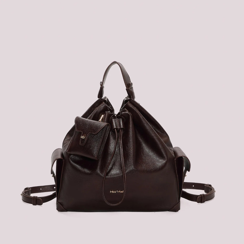 Mimi Mua Zaino con Tasche Moro