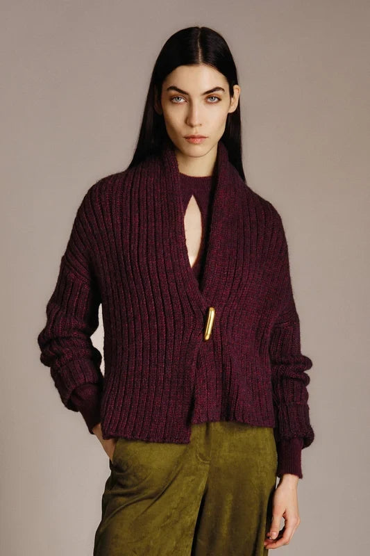 Nenette Cardigan Cloud Borgogna