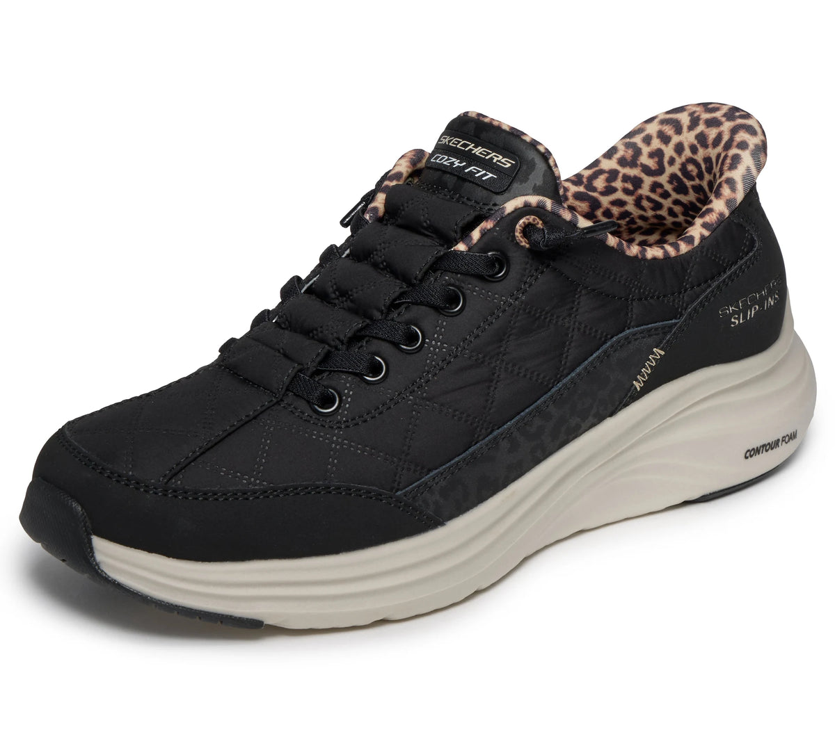 Skechers Sneaker Contour Foam-Leopard Dream Nero — foto 2